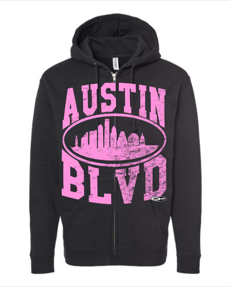 austin blvd - Heavyweight Zip Hoodie