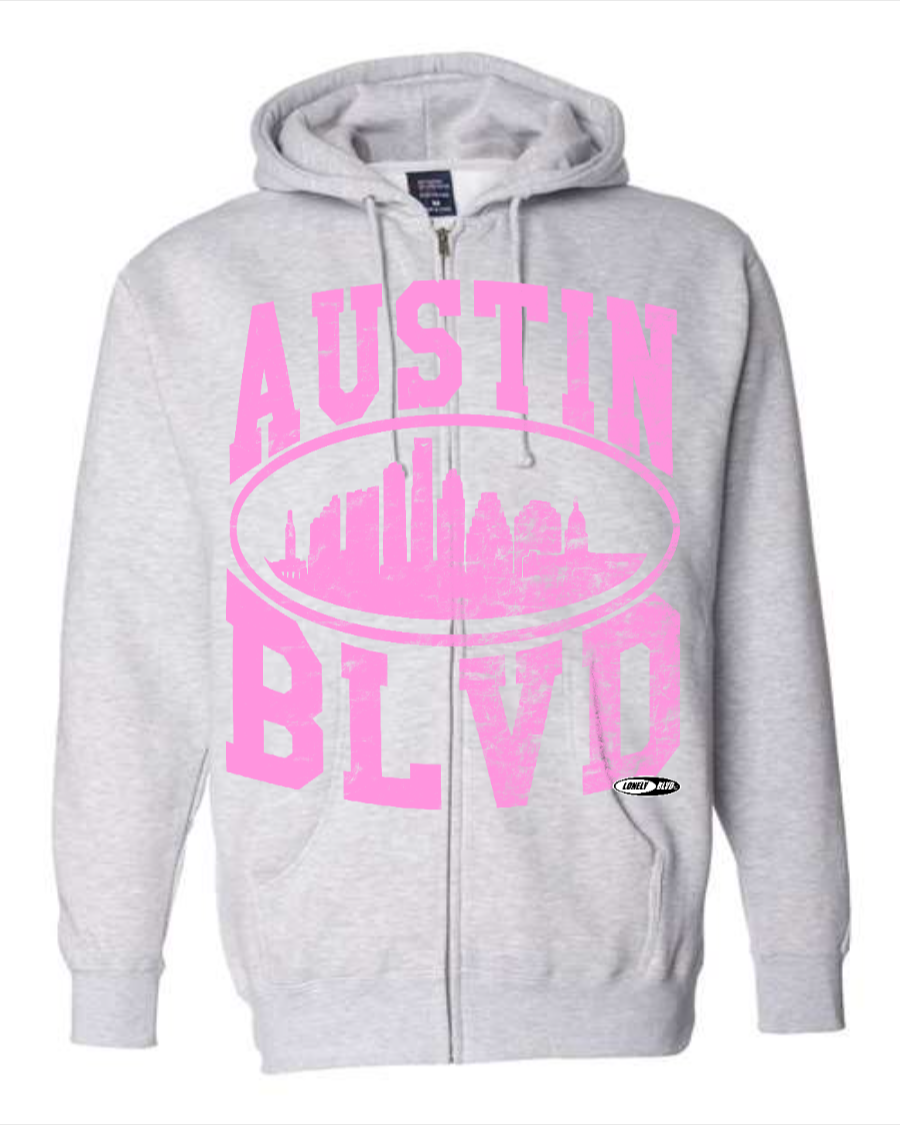 austin blvd - Heavyweight Zip Hoodie