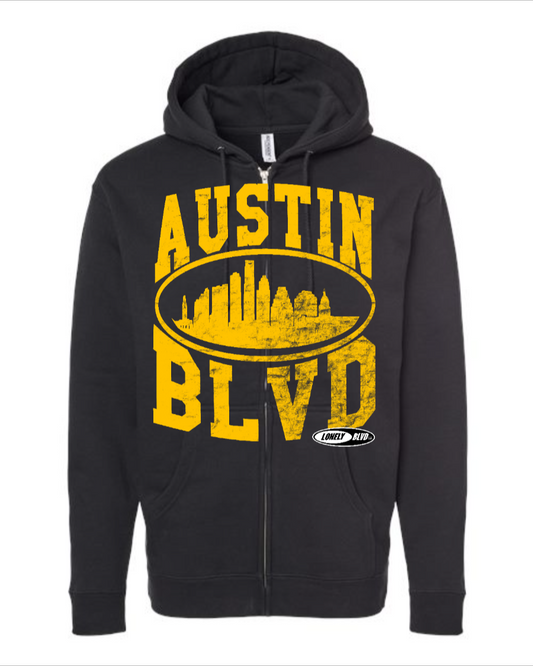 AUSTIN BLVD - Heavyweight Zip Hoodie